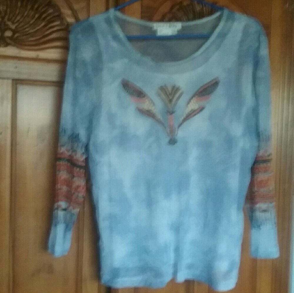 1990's blue top